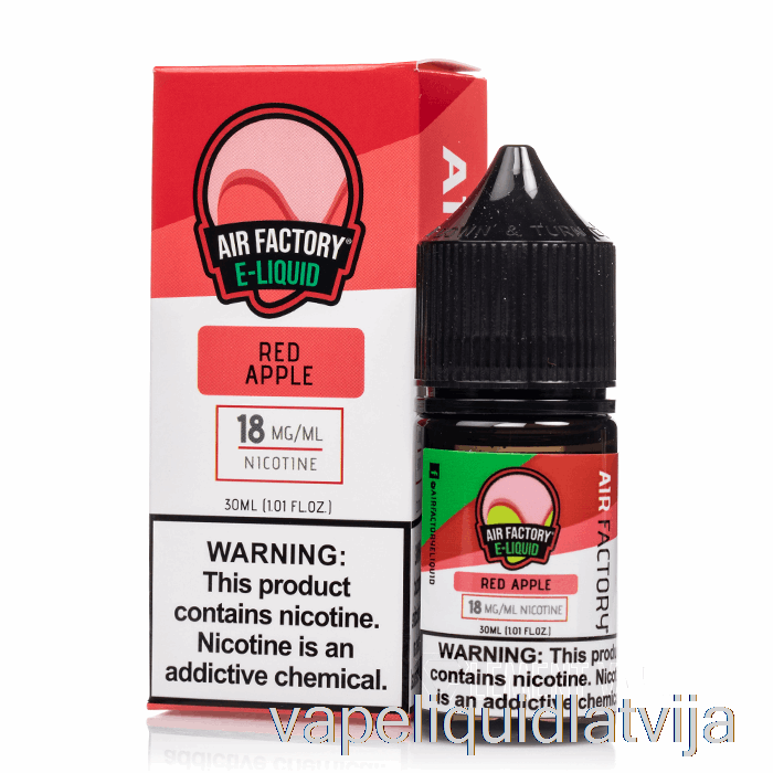 Sarkanais ābols - Gaisa Rūpnīcas Sāļi - 30ml 18mg Vape šķidrums